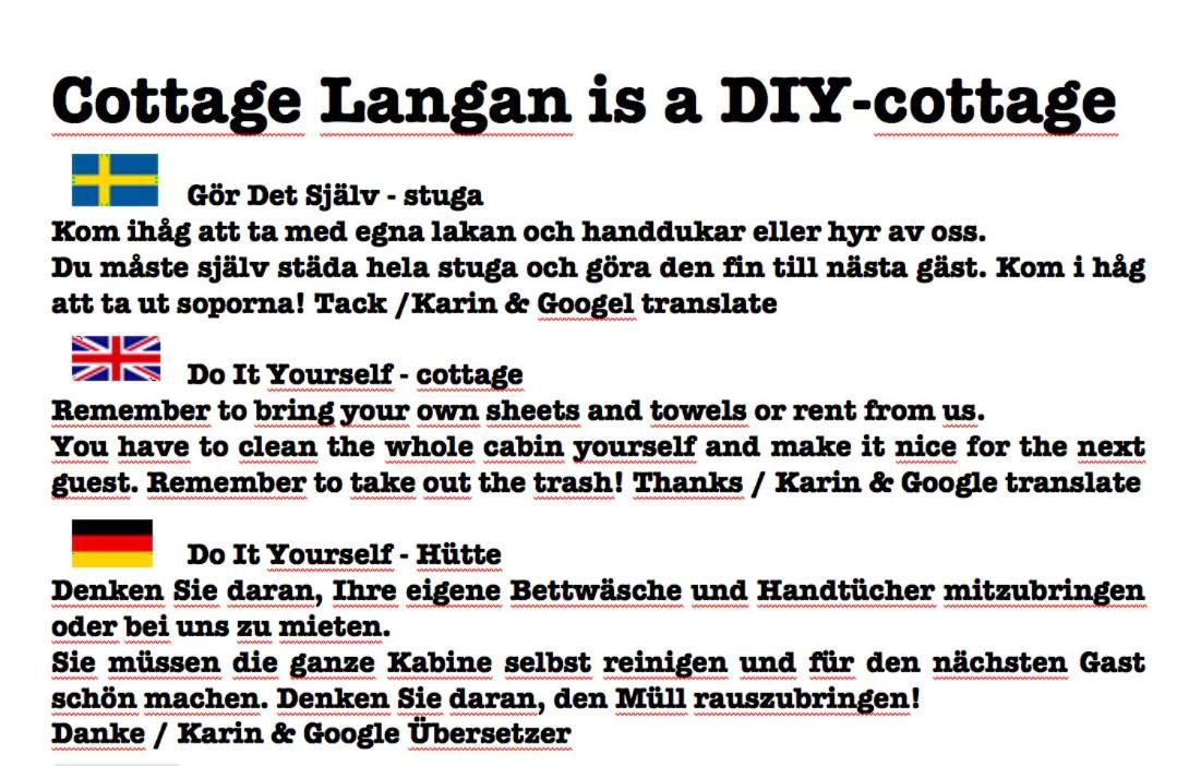 Cottage Langan 斯特伦斯塔德 外观 照片